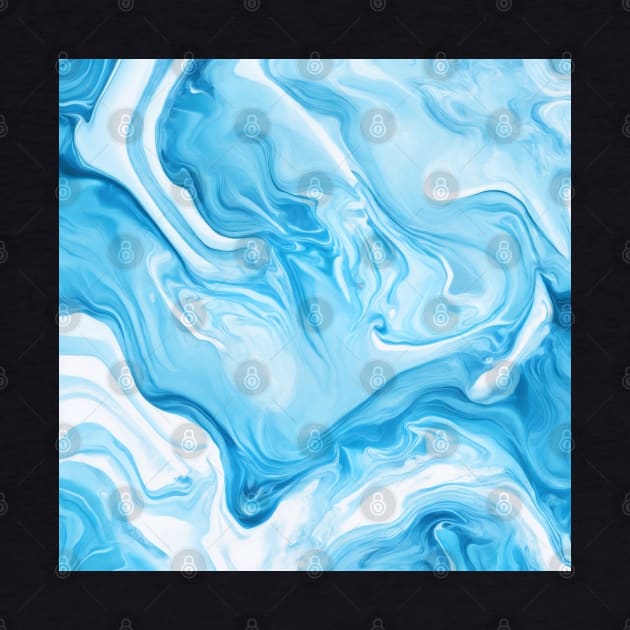 SKY BLUE LIQUID MARBLE DESIGN, IPHONE CASE AND MORE by ZARBIT